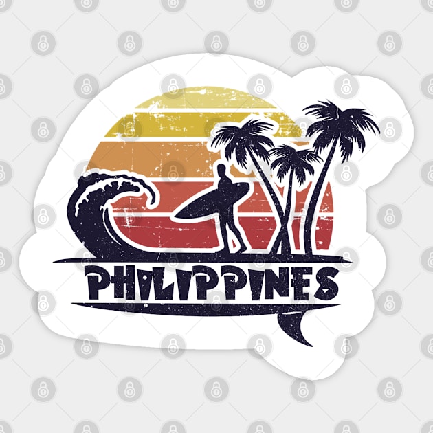 Philippines surf beach. Perfect present for mom mother dad father friend him or her Sticker by SerenityByAlex